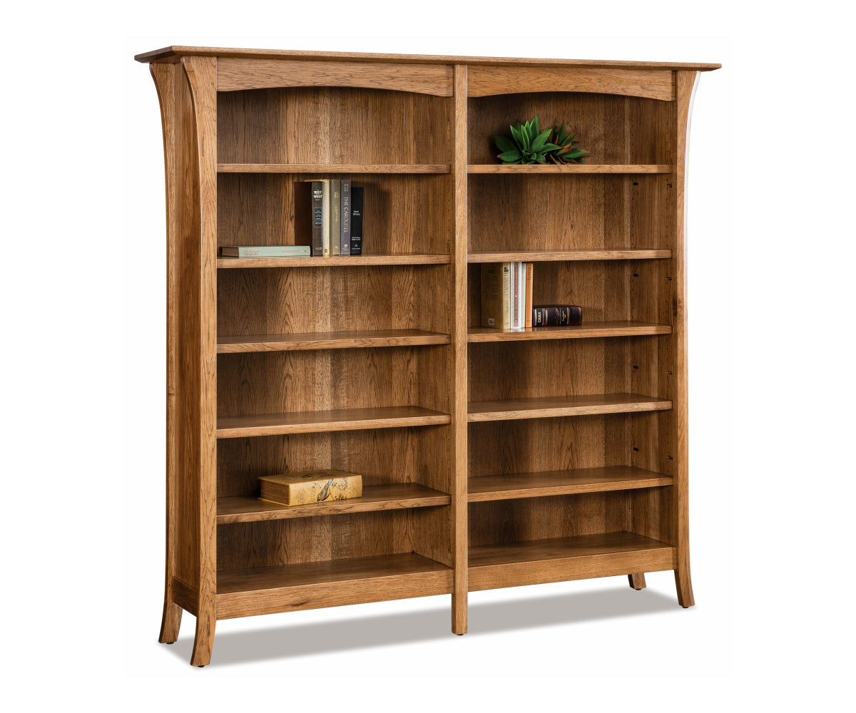 Ensenada Double Bookcase | Amish Bookcases