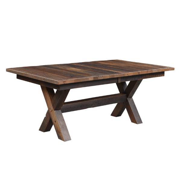 Buxton Trestle Extension Dining Table | Solid Amish Tables