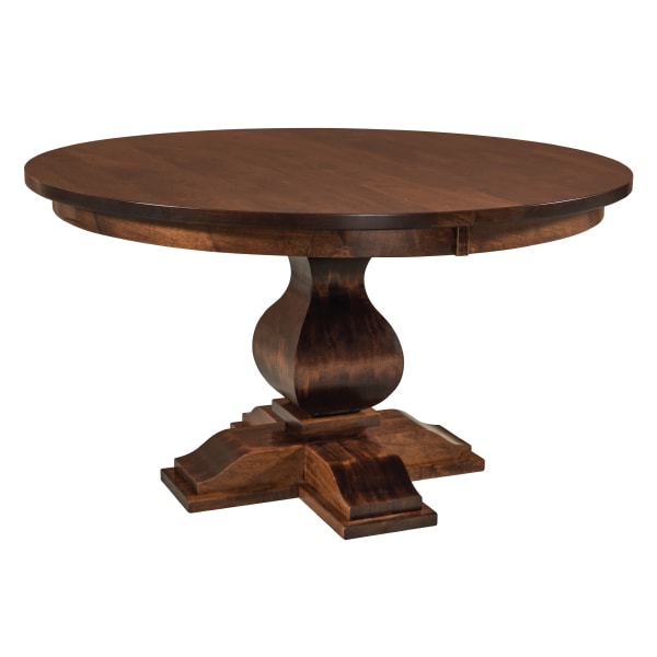 Barrington Pedestal Extension Dining Table | Solid Wood Amish Tables